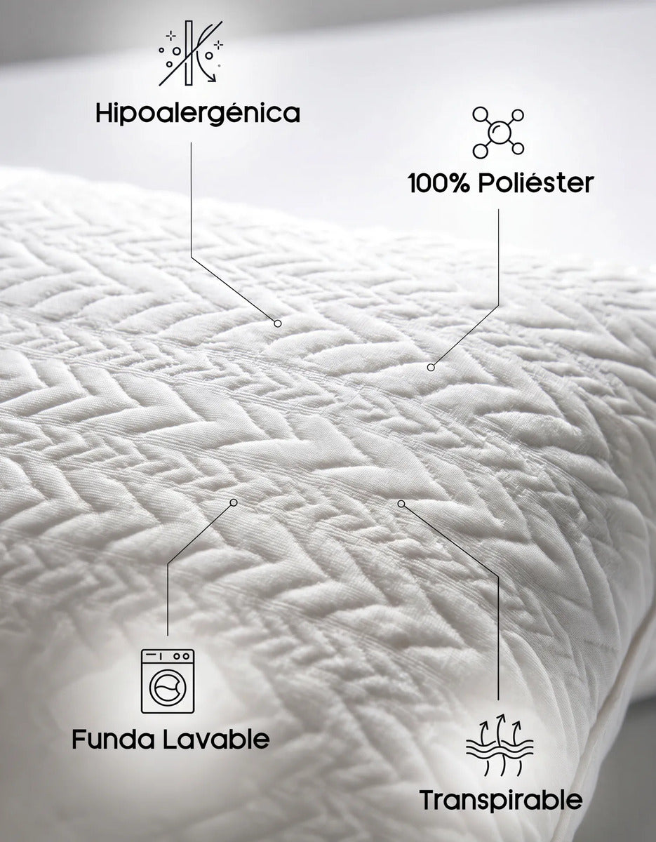 Almohadas Estándar 42 × 70 cm · Pack de 2