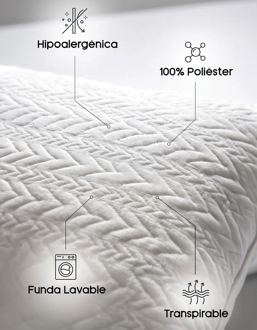 Almohadas Estándar 42 × 70 cm · Pack de 2