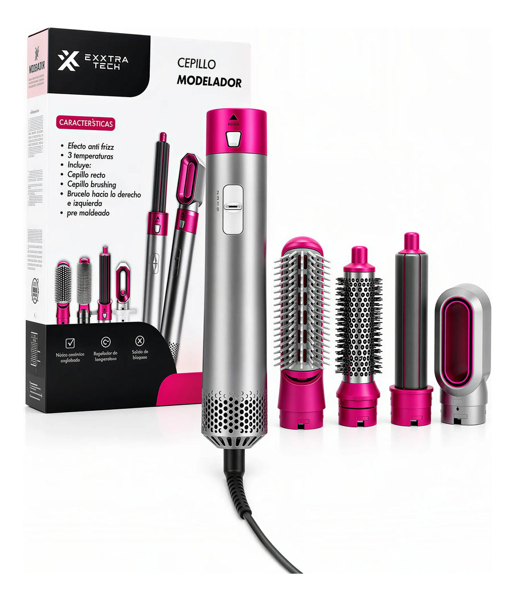Set Modelador de Cabello 5 en 1 · Cepillo Secador