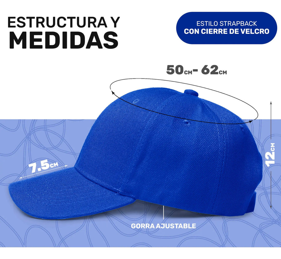 Gorra Lisa Básica de Algodón Unisex