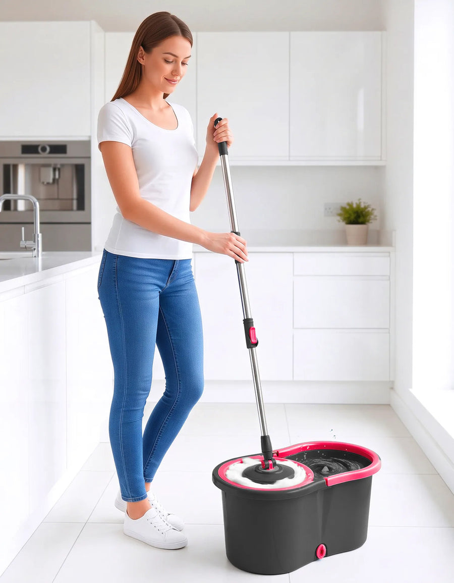 Mop Giratorio con Cubeta · Set de Limpieza