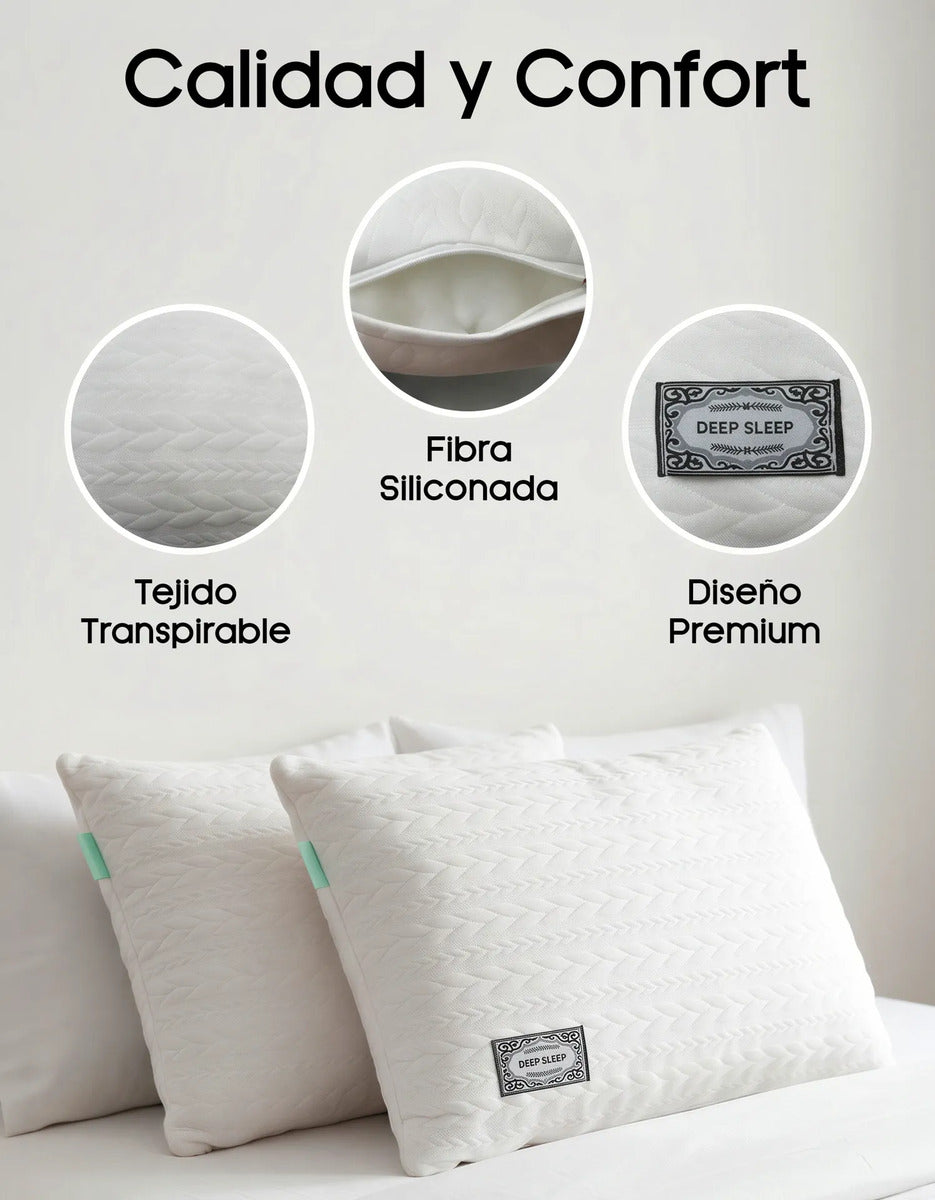 Almohadas Estándar 42 × 70 cm · Pack de 2