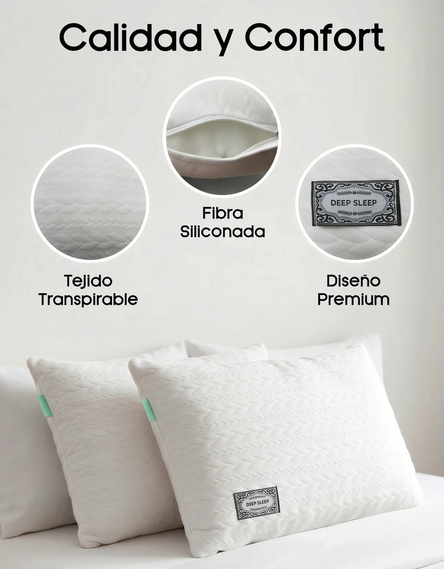 Almohadas Estándar 42 × 70 cm · Pack de 2