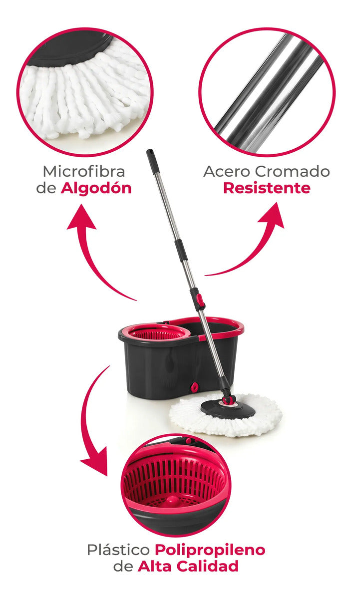 Mop Giratorio con Cubeta · Set de Limpieza