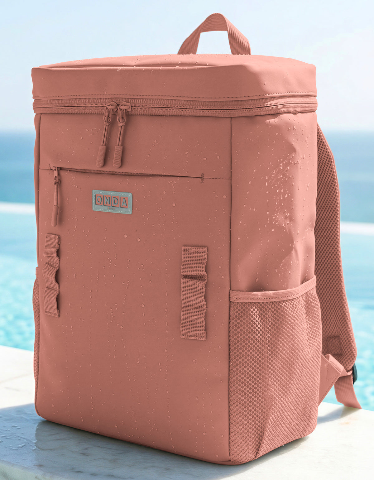 Mochila Térmica Cooler para Comida y Bebidas 27 × 18 × 34.5 cm color Rosa