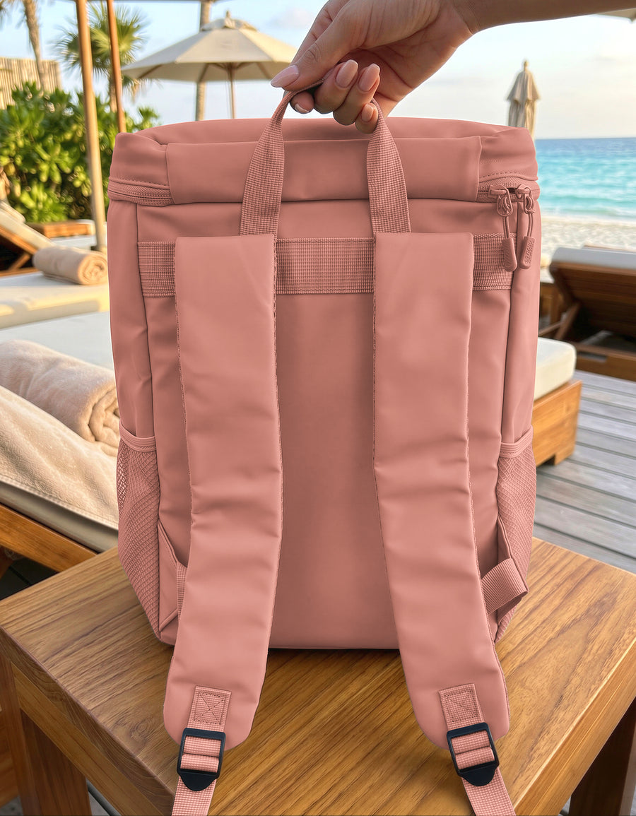 Mochila Térmica Cooler para Comida y Bebidas 27 × 18 × 34.5 cm color Rosa