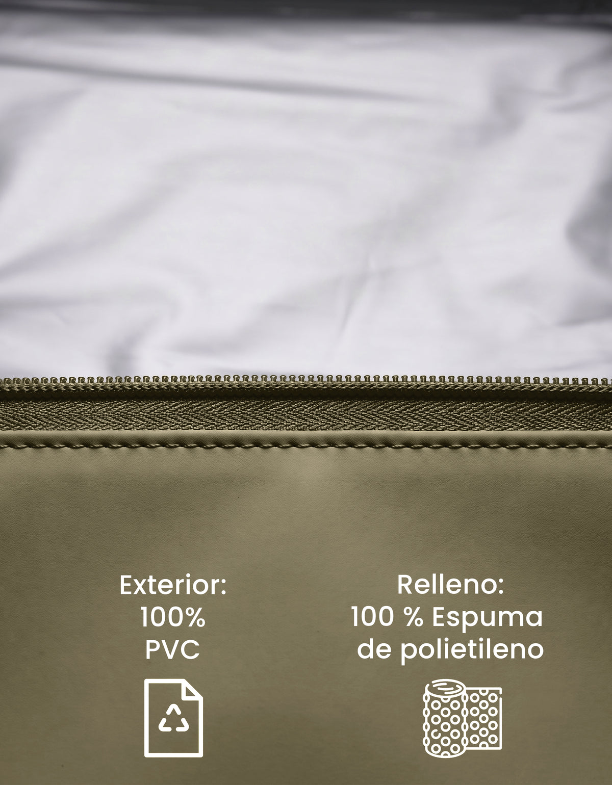Mochila Térmica Cooler para Comida y Bebidas 27 × 18 × 34.5 cm color Verde Militar
