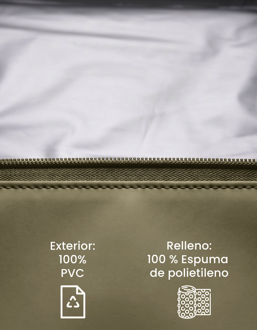 Mochila Térmica Cooler para Comida y Bebidas 27 × 18 × 34.5 cm color Verde Militar