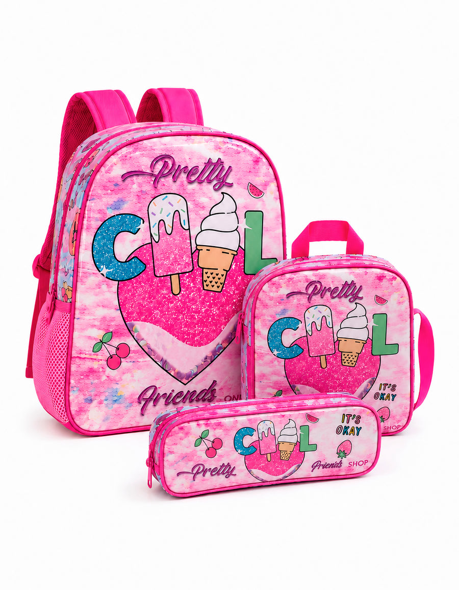 Mochila Escolar y Casual 40 × 30 × 15 cm · Diseño Pretty Cool