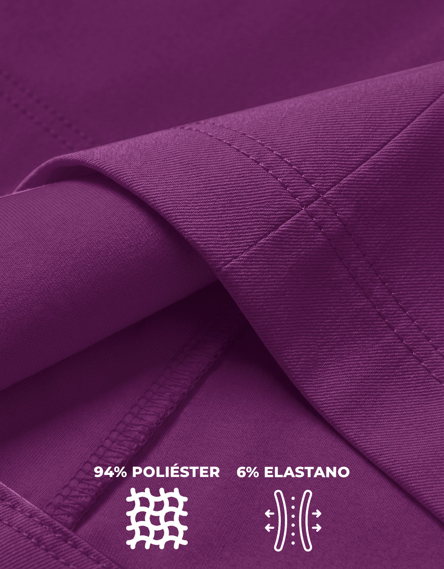Uniforme Médico 2 Piezas Filipina y Pantalón · Unisex color Morado