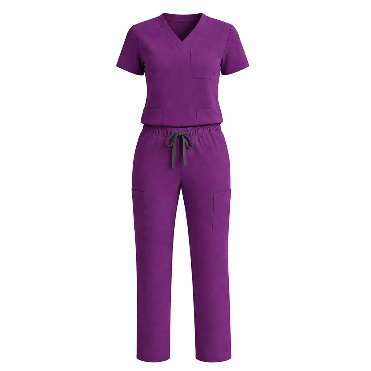 Uniforme Médico 2 Piezas Filipina y Pantalón · Unisex color Morado