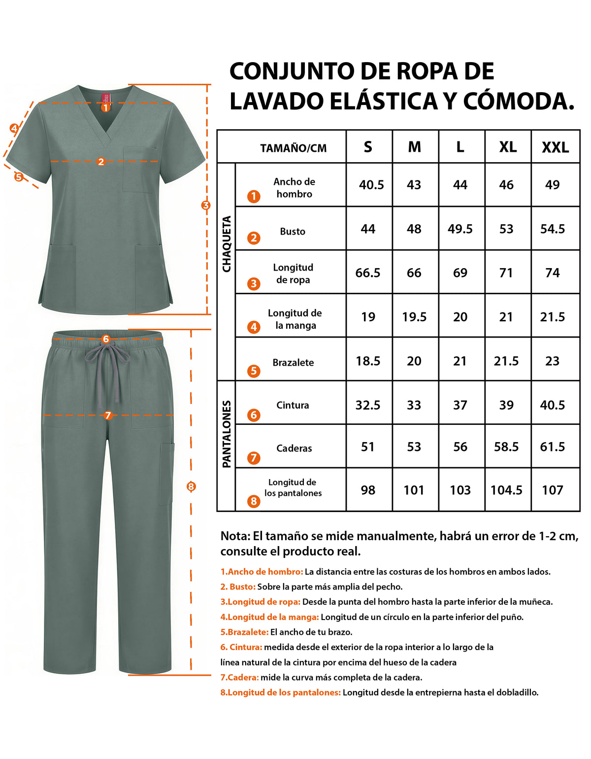 Uniforme Médico 2 Piezas Filipina y Pantalón · Unisex color Turquesa