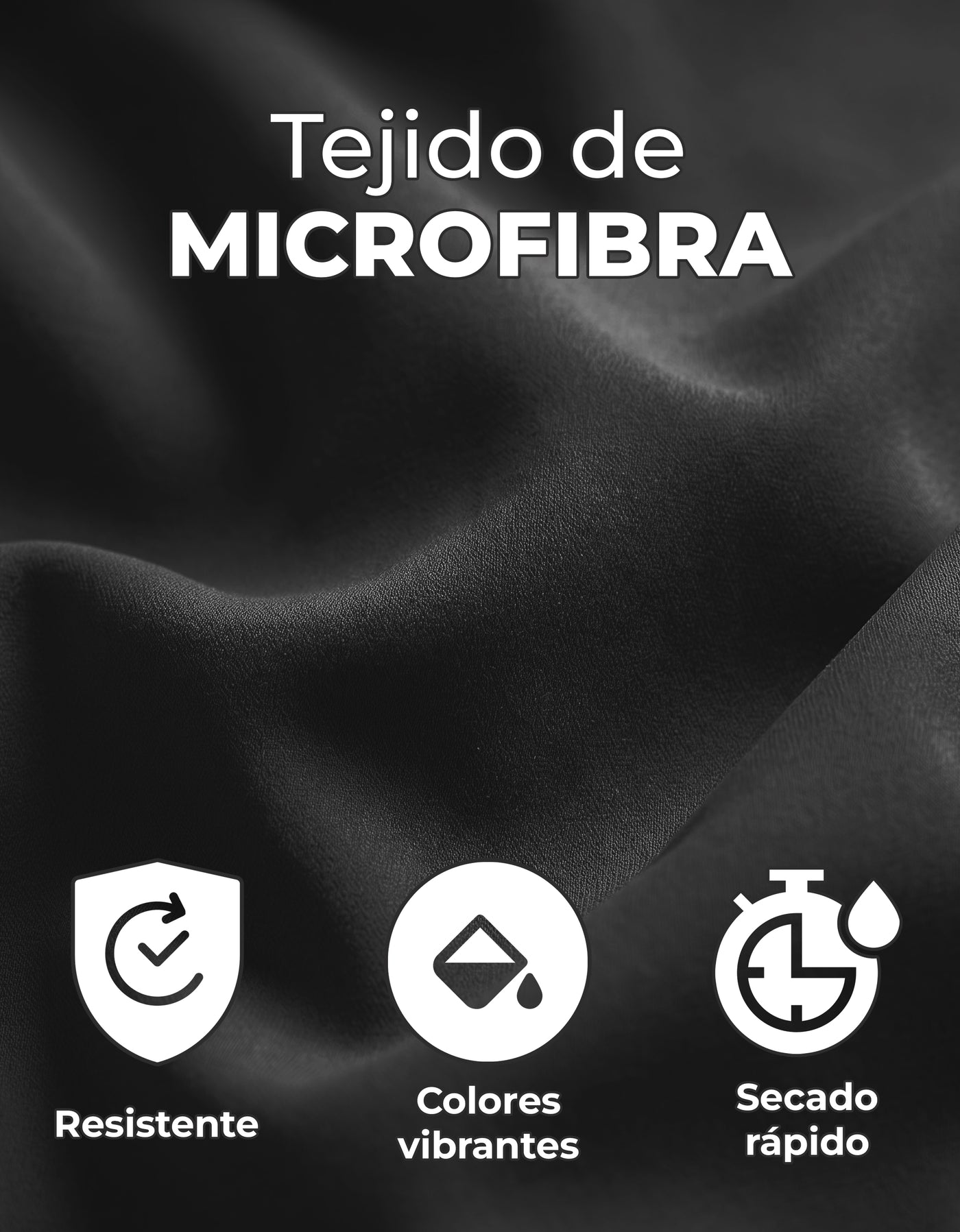 Juego de Sábanas Individual Microfibra 3 Piezas · Sábana de Cajón con Resorte color Negro