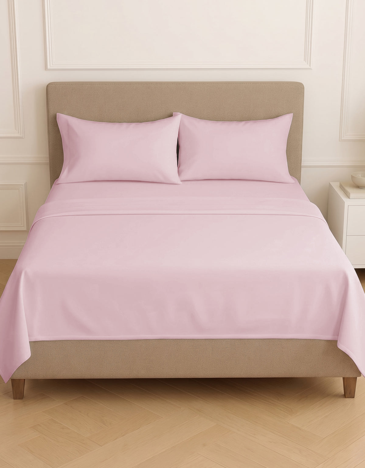 Juego de Sábanas Matrimonial Microfibra · Sábana de Cajón Ajustable color Rosa