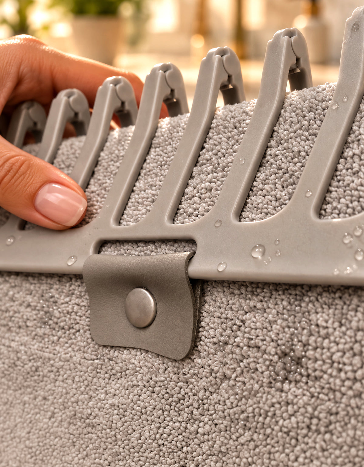 Escurridor de Platos Plegable con Tapete de Secado 35.5 × 46 cm · Gris
