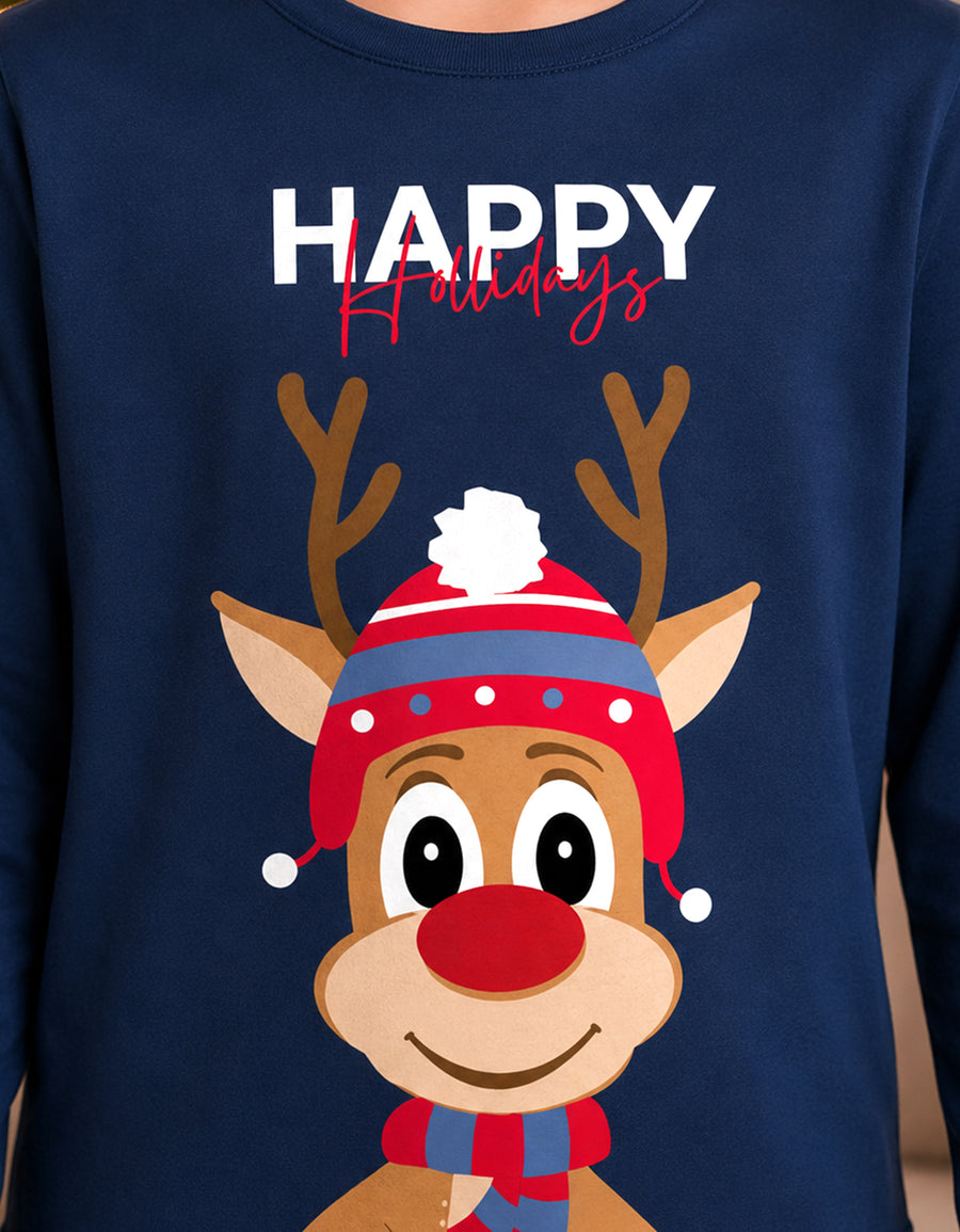 Pijama Navideña Familiar diseño Reno