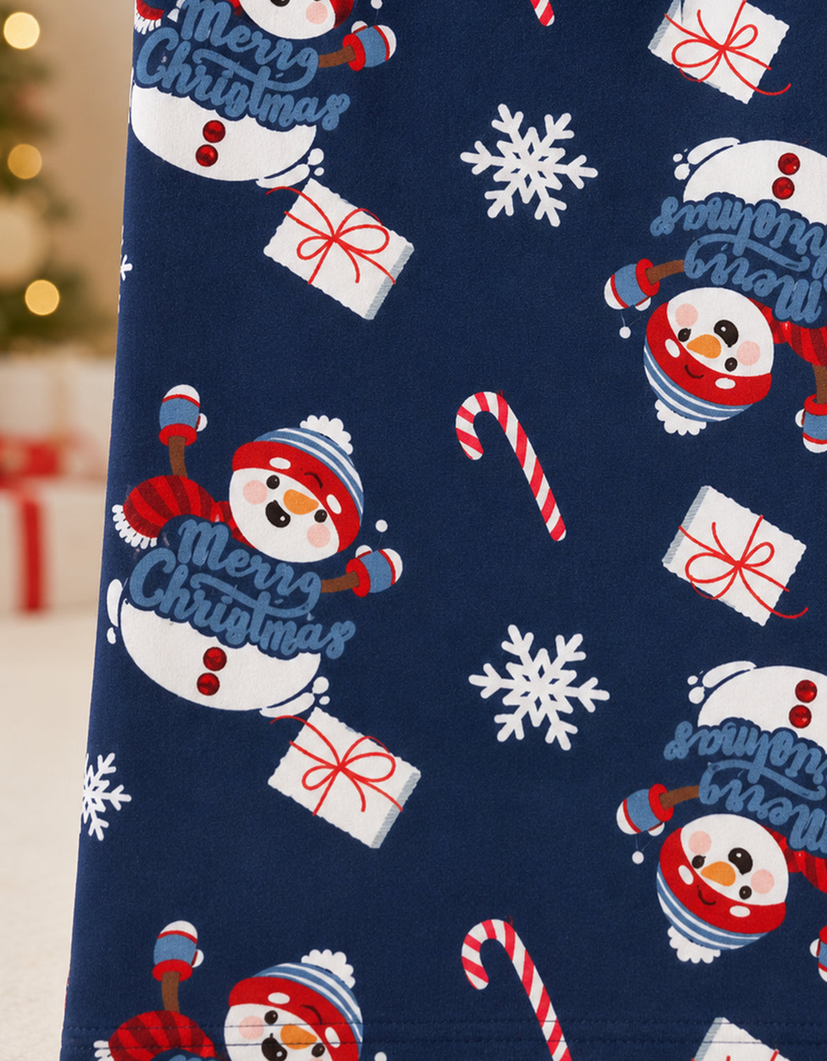 Pijama Navideña Familiar diseño Muñeco de nieve