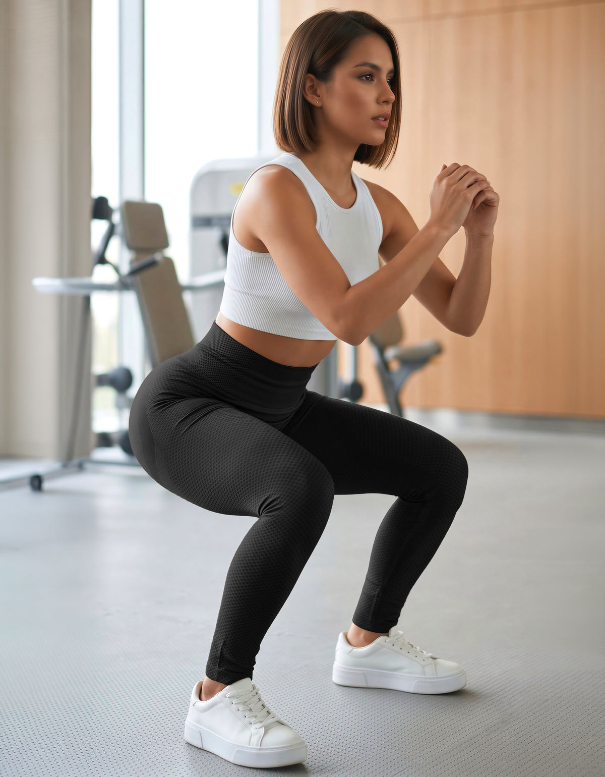 Leggings Deportivos Mujer Unitalla para Yoga y Gym · Cintura Alta color Negro