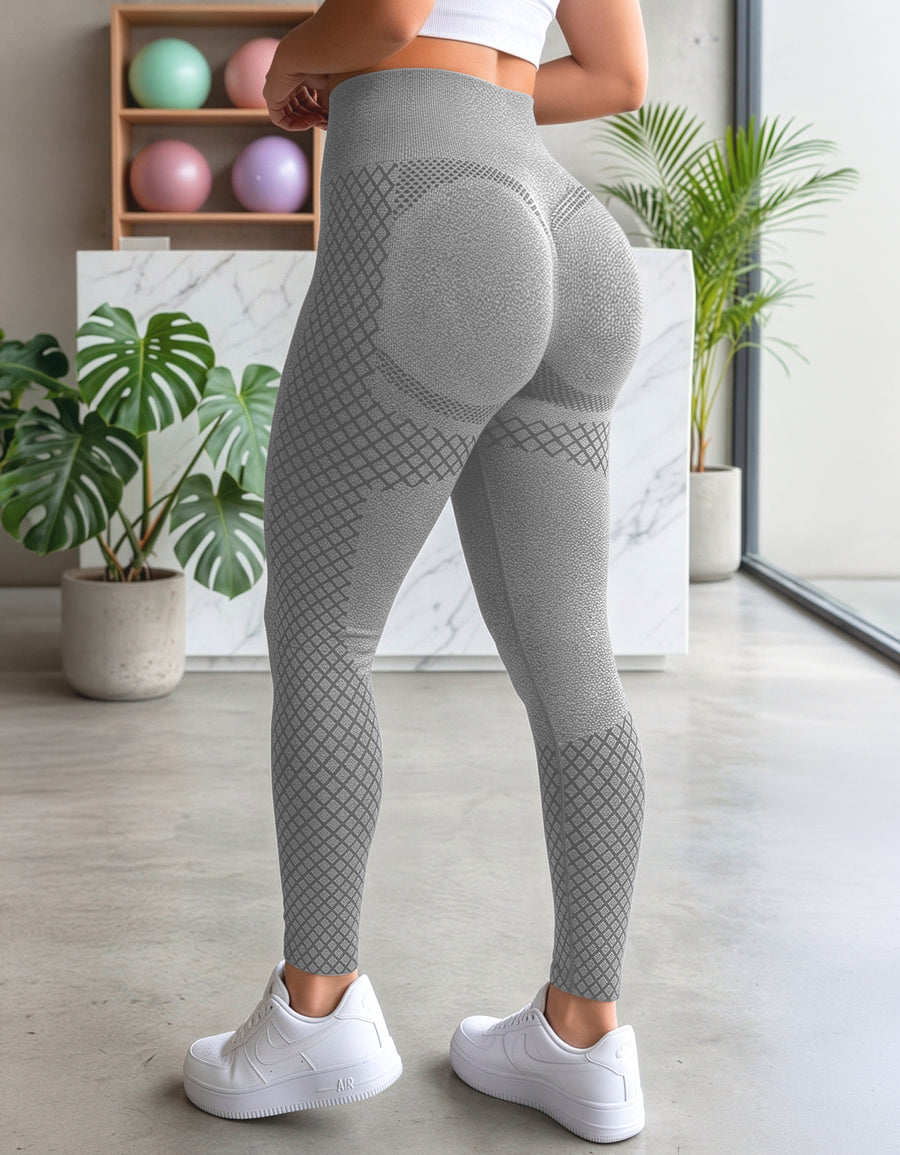 Leggins Push Up Mujer Levanta Glúteos · Cintura Alta sin Costuras · Unitalla color Gris