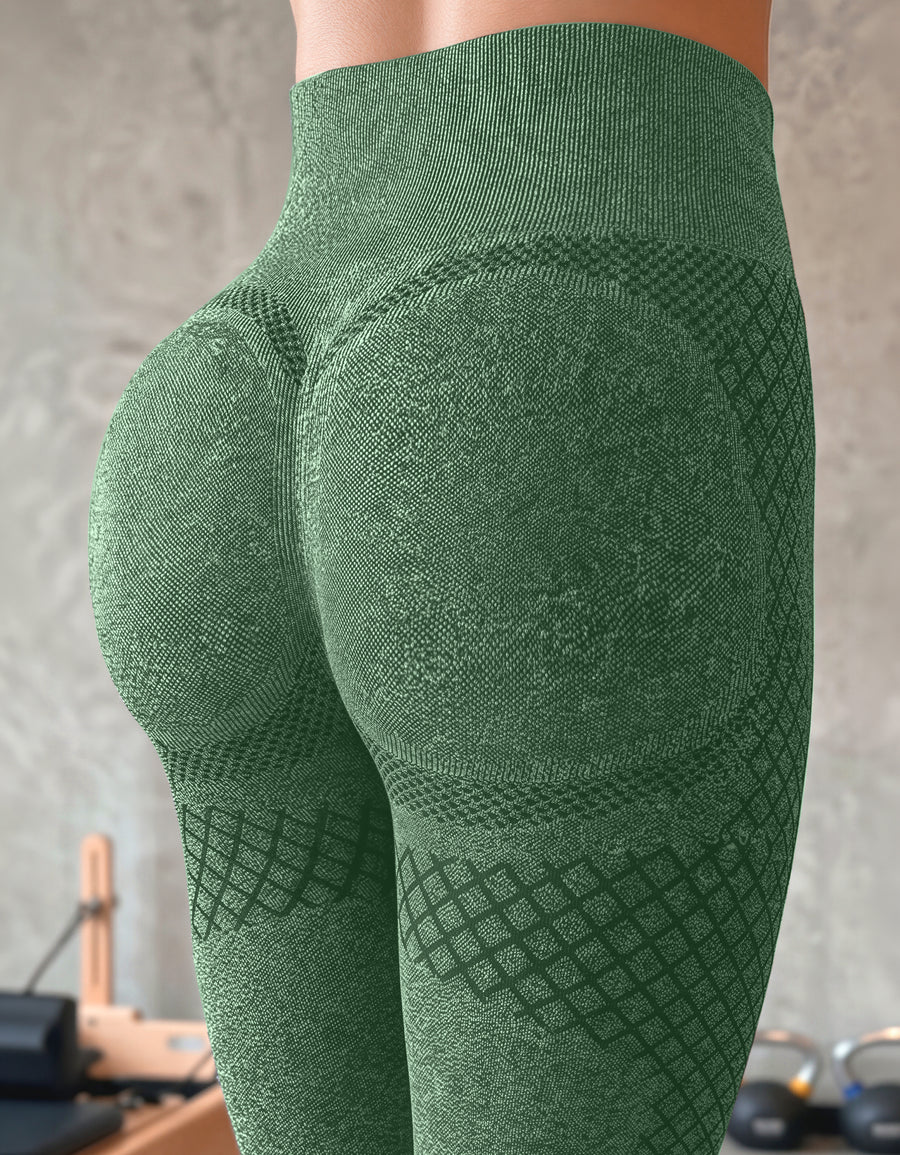 Leggins Push Up Mujer Levanta Glúteos · Cintura Alta sin Costuras · Unitalla color Verde