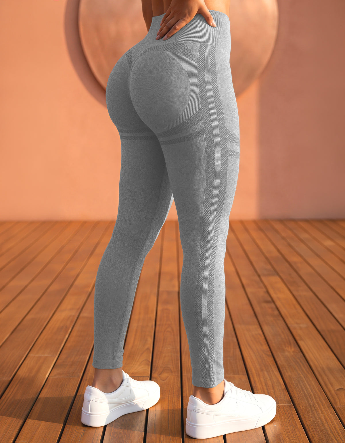 Leggings Push Up Mujer Levanta Glúteos Cintura Alta · Unitalla color Gris