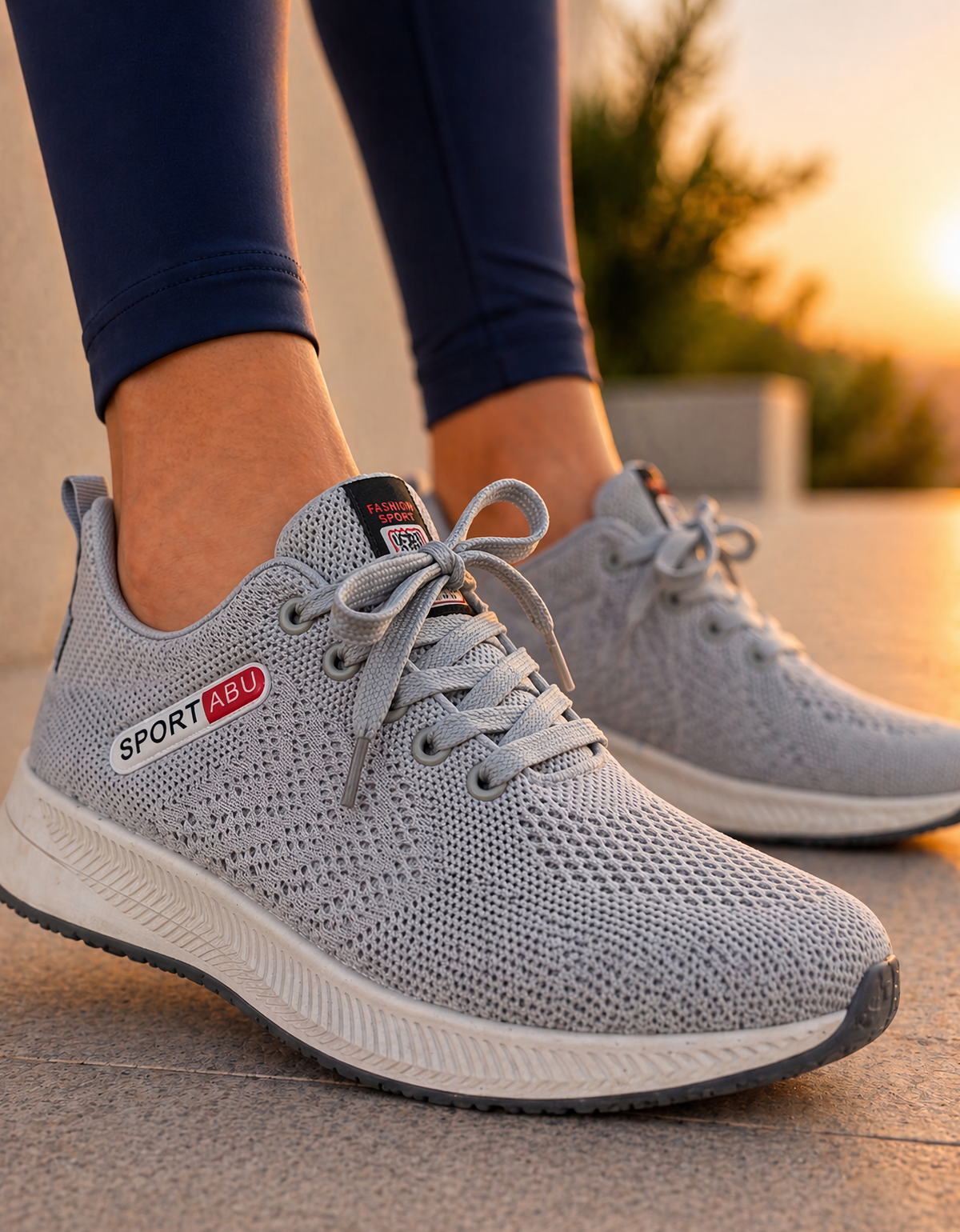 Tenis para Correr Hombre y Mujer Ligeros y Transpirables · Tallas 39 a 44 color Gris