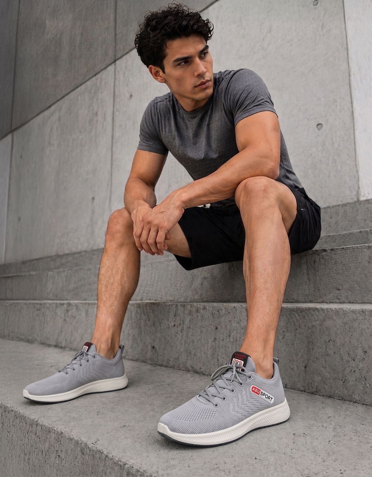 Tenis para Correr Hombre y Mujer Ligeros y Transpirables · Tallas 39 a 44 color Gris