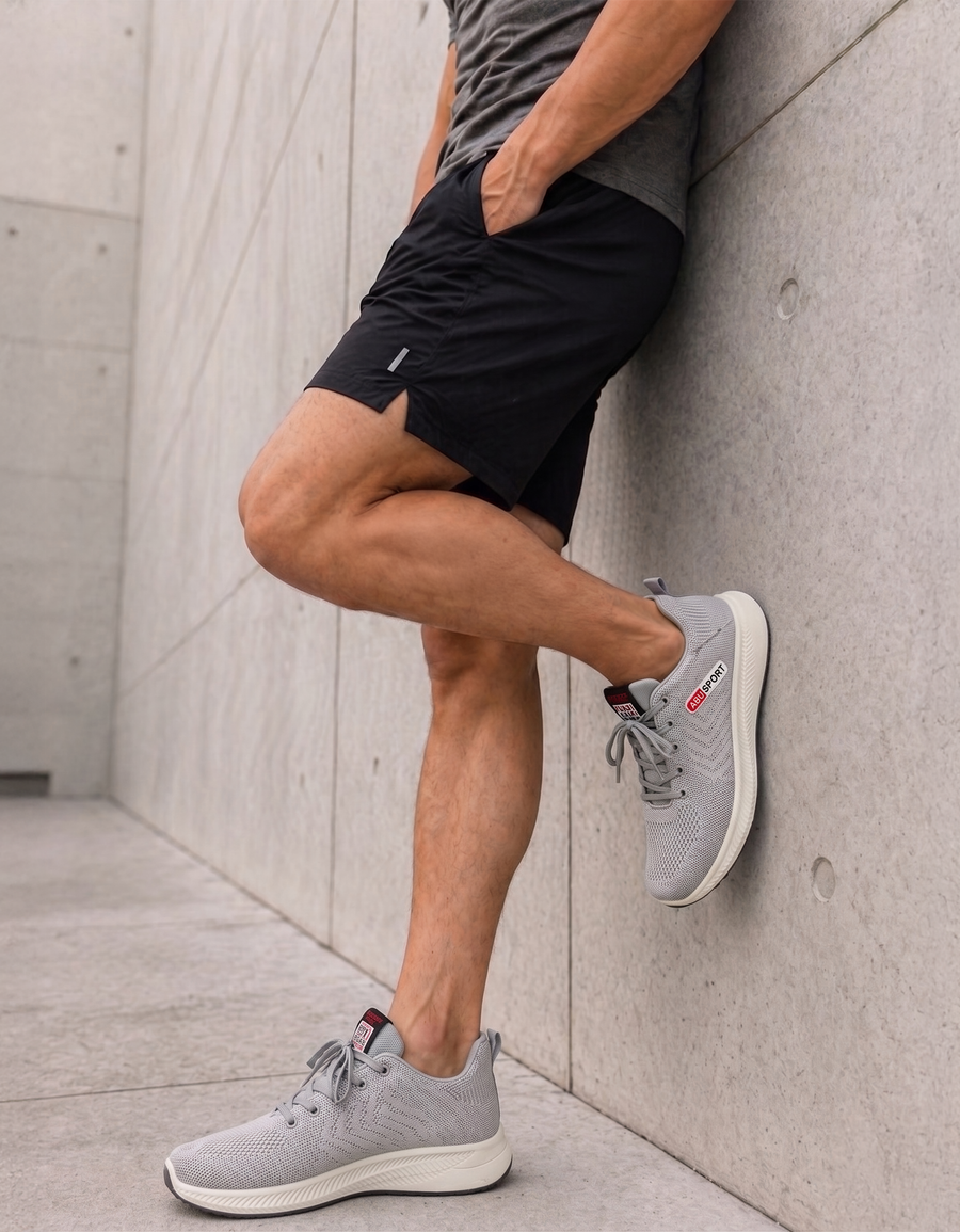 Tenis para Correr Hombre y Mujer Ligeros y Transpirables · Tallas 39 a 44 color Gris