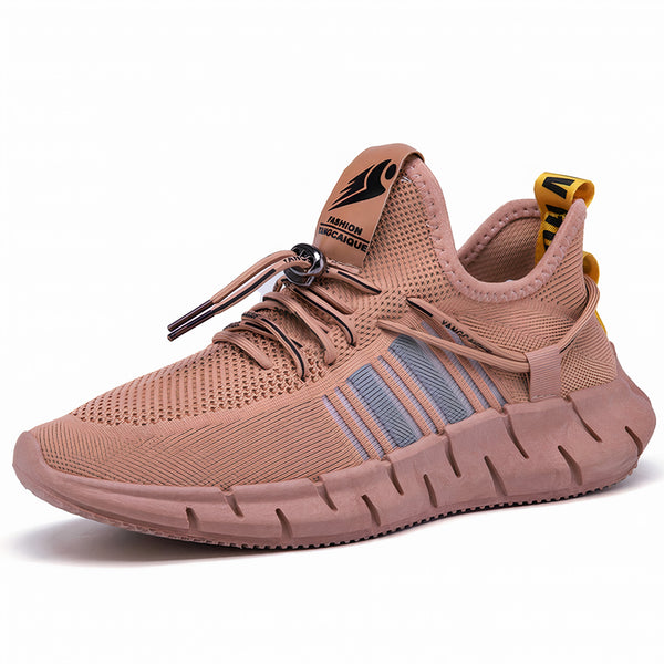 Tenis Running Hombre y Mujer Ligeros y Transpirables con Agujetas · Tallas 39 a 44 color Rosa Palo