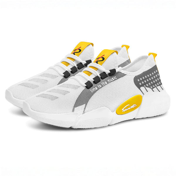 Tenis Deportivos Unisex de Malla Transpirable · Suela Ligera Antiderrapante · Tallas 39, 40 y 44 color Blanco