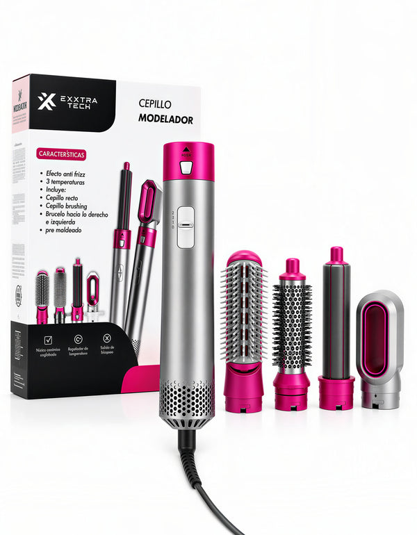 Set Modelador de Cabello 5 en 1 · Cepillo Secador