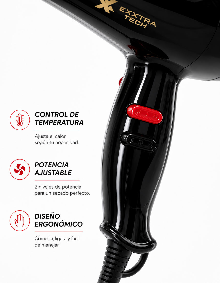 Secadora de Cabello 2000 W · Negro