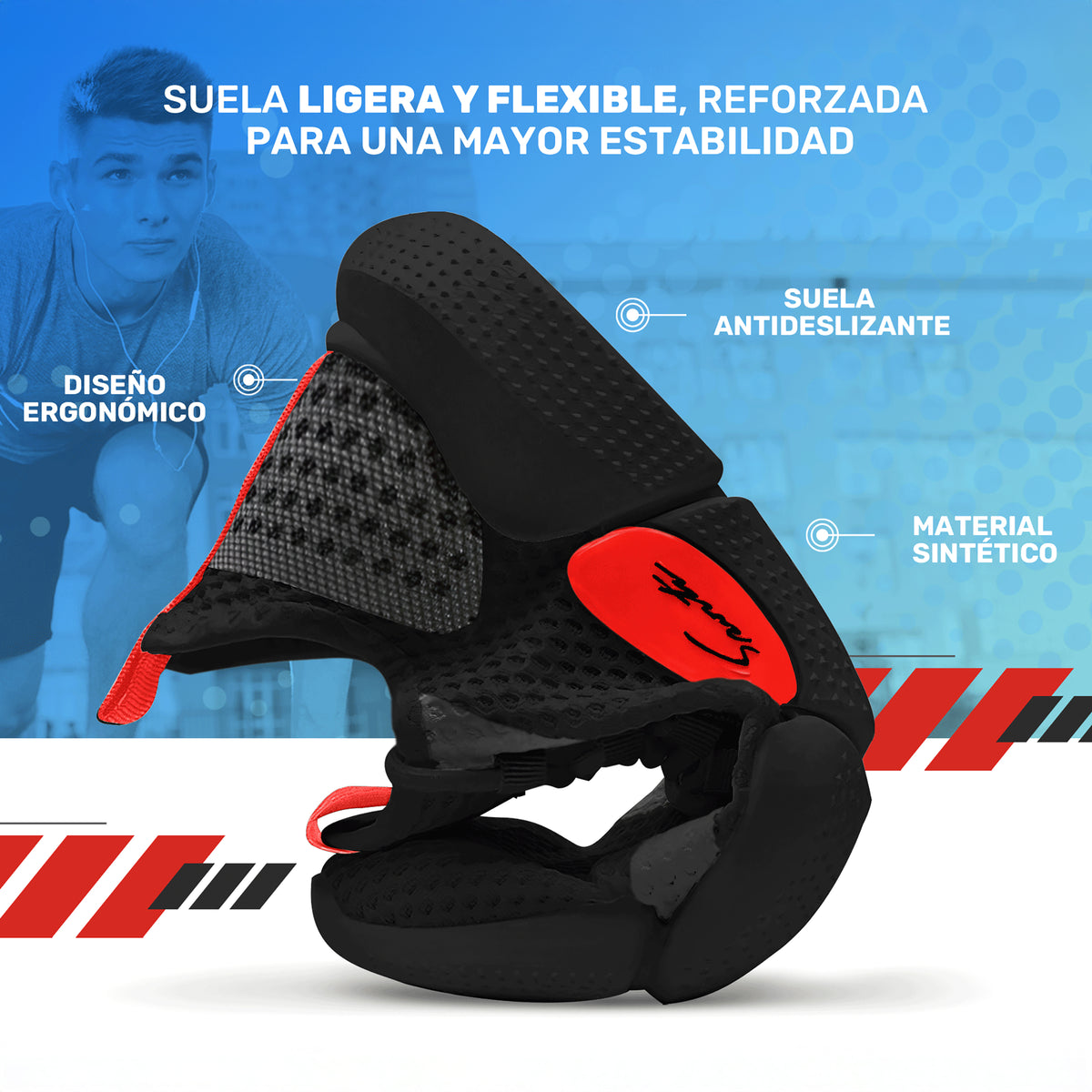 Tenis Deportivos Unisex de Malla Transpirable · Suela Ligera Antiderrapante · Tallas 39, 40 y 44 color Negro