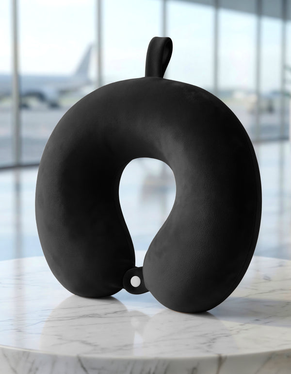 Almohada de Viaje Cervical para Cuello color Negro