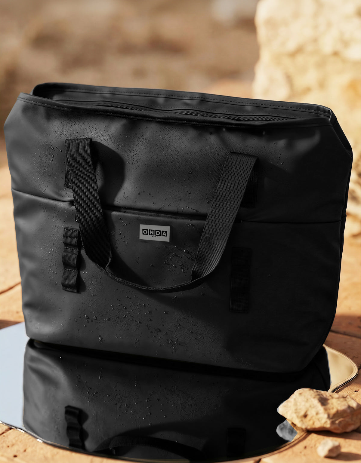 Bolsa Térmica Tote Grande 43 × 14 × 36 cm color Negro