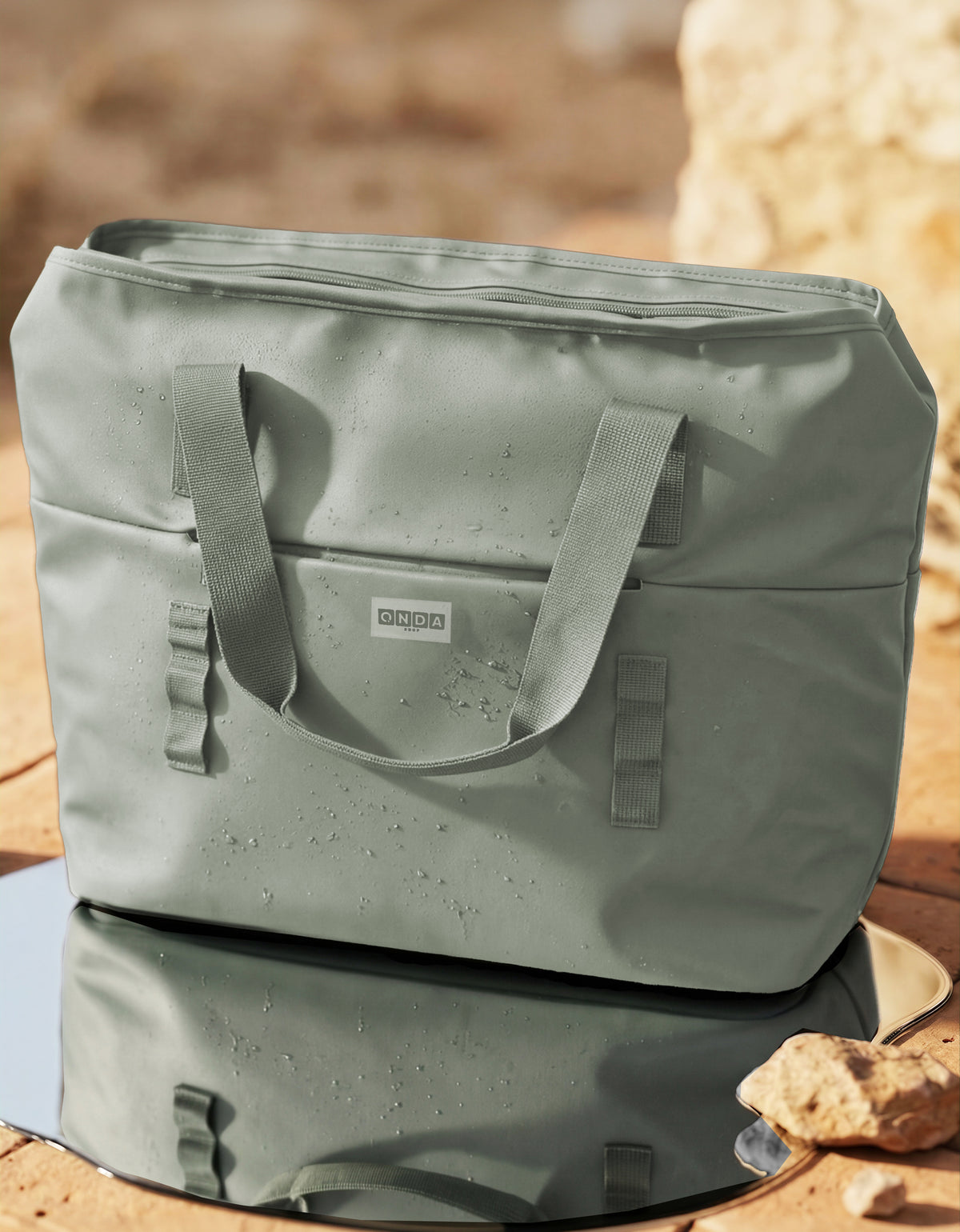Bolsa Térmica Tote Grande 43 × 14 × 36 cm color Verde Claro