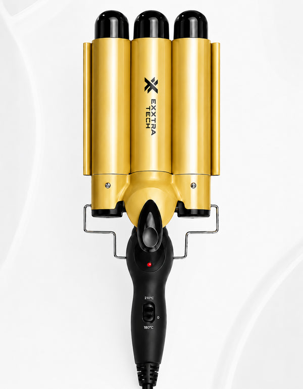 Buclera Triple para Ondas 130 W color Dorado