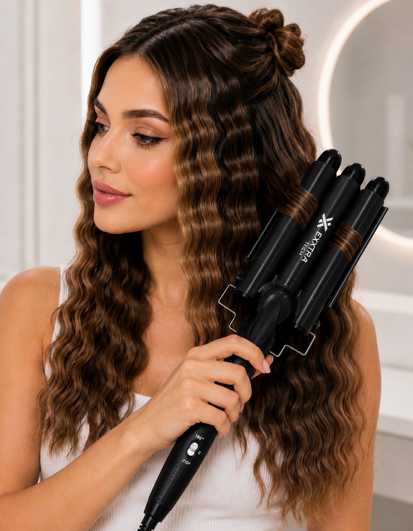 Buclera Triple para Ondas 130 W color Negro