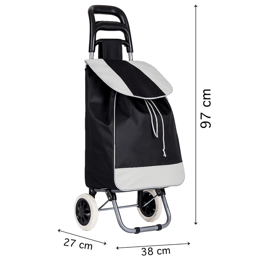 Carrito de Compras Plegable con Ruedas (Mandado) color Negro