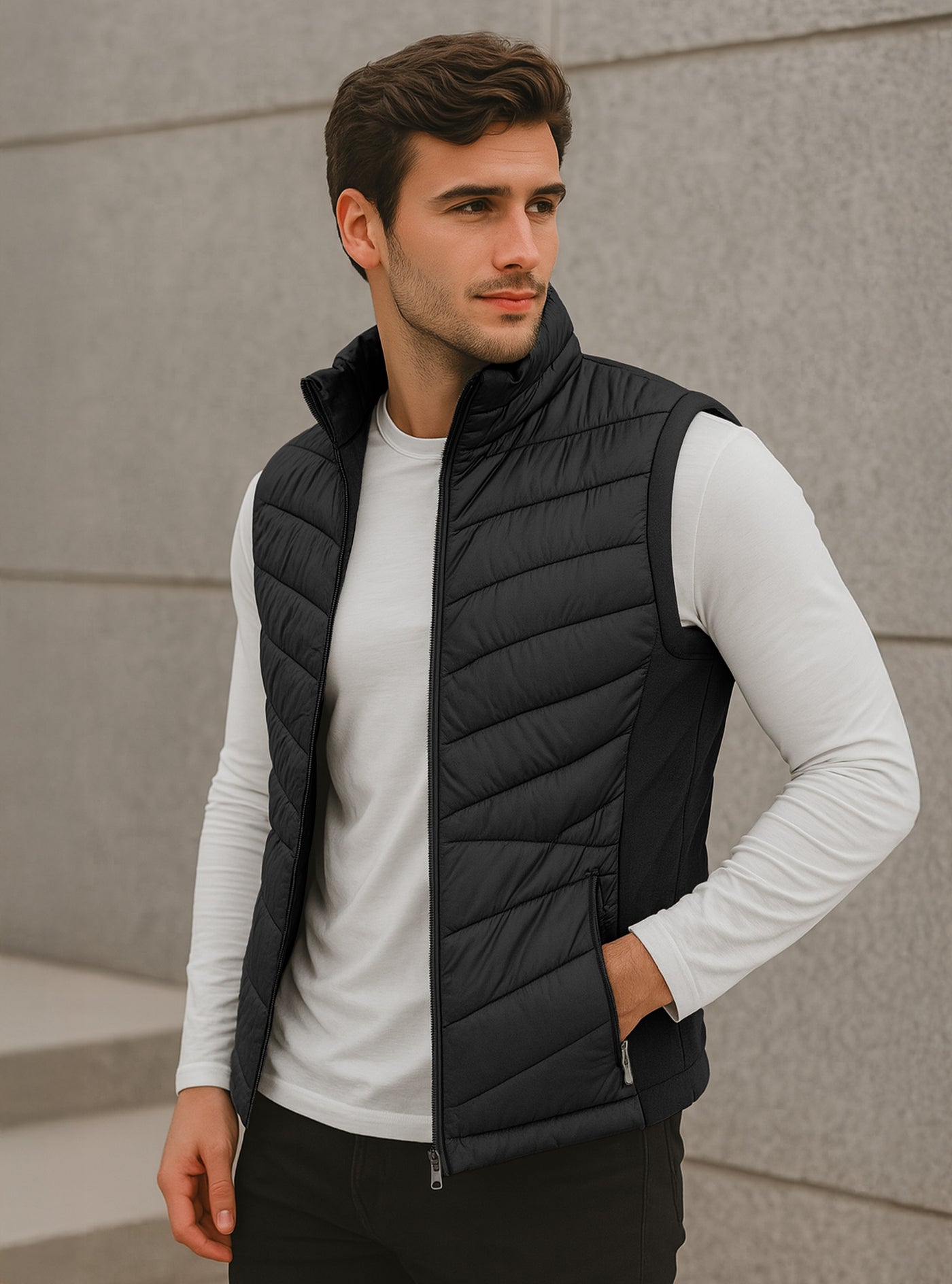 Chaleco Acolchado Hombre Ligero e Impermeable