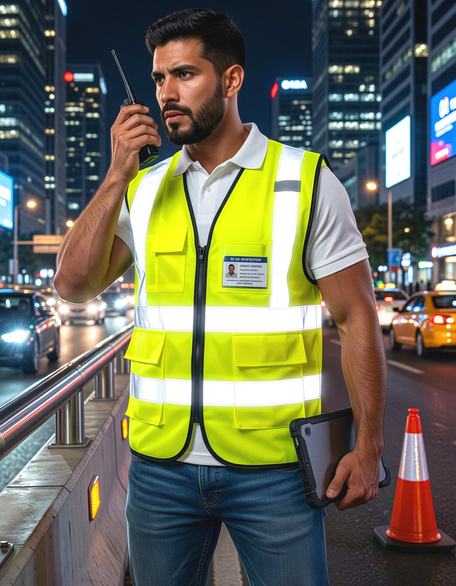 Chaleco de Seguridad Alta Visibilidad con Reflejante color Amarillo