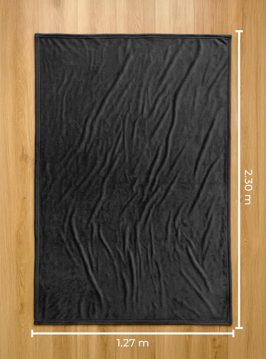 Cobija Ligera Suave 120 × 200 cm color Negro