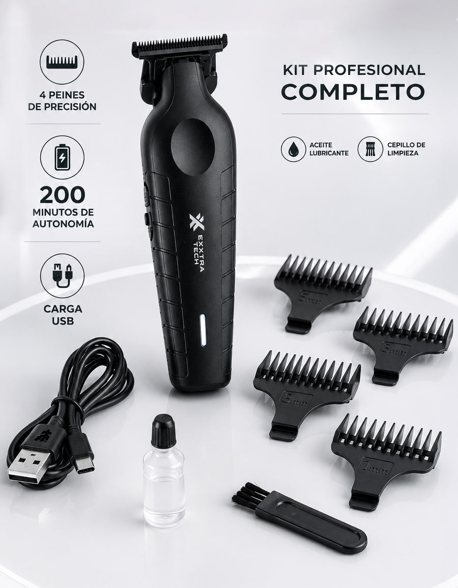 Máquina Cortapelo Recargable USB-C color Negro