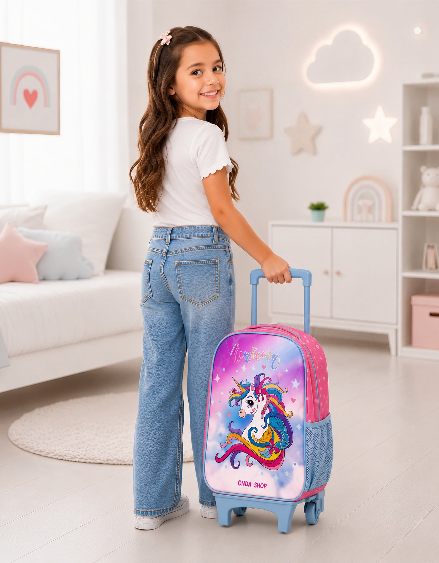Mochila con Ruedas Tipo Trolley 40 × 30 × 15 cm