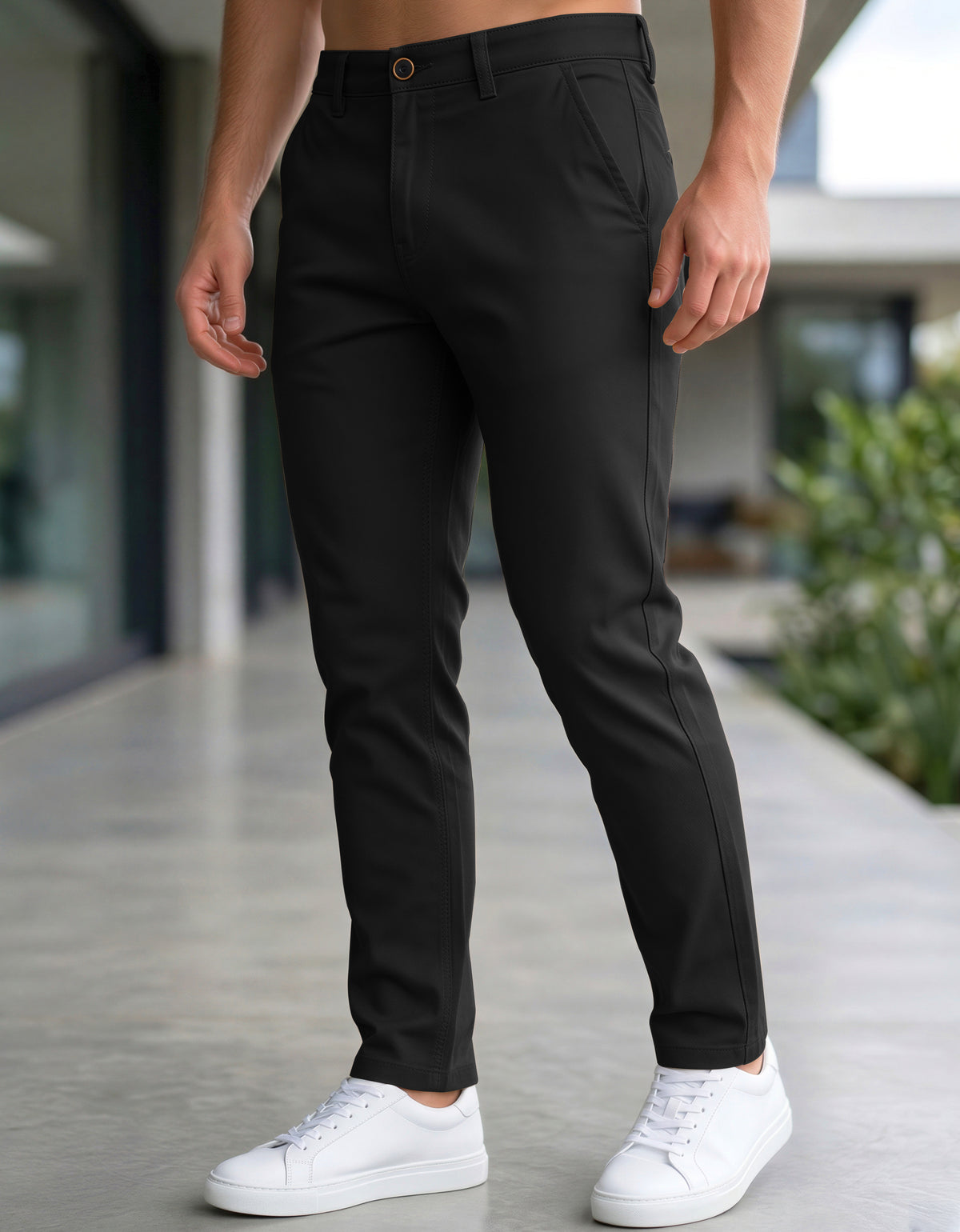 Pantalón Gabardina Stretch Slim Fit Hombre