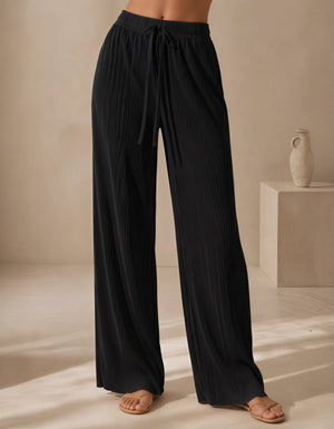 Pantalón Mujer Pierna Ancha Casual