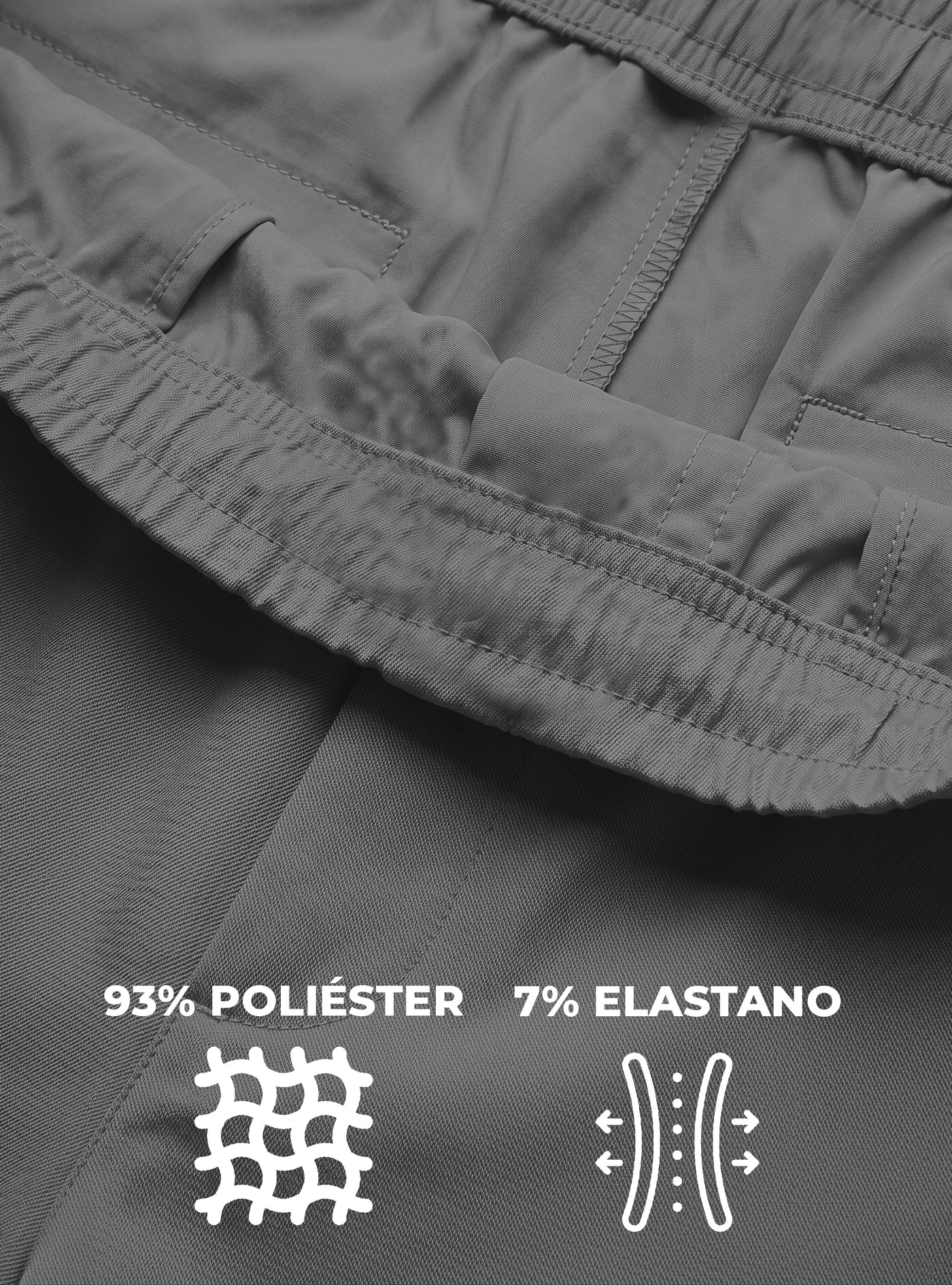 Pantalones Jogger Slim Fit Hombre Deportivos Casuales color Gris