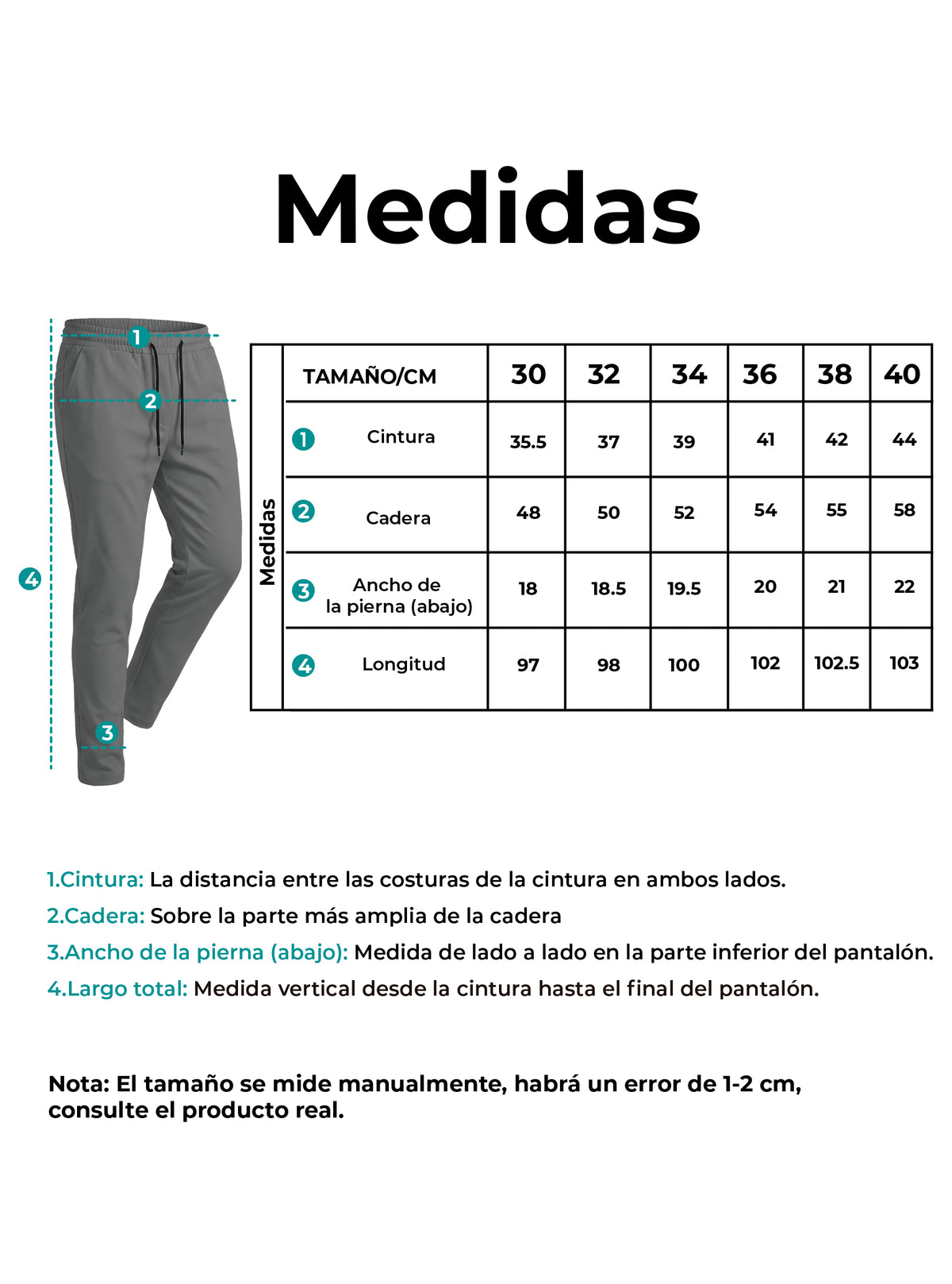 Pantalones Jogger Slim Fit Hombre Deportivos Casuales color Gris