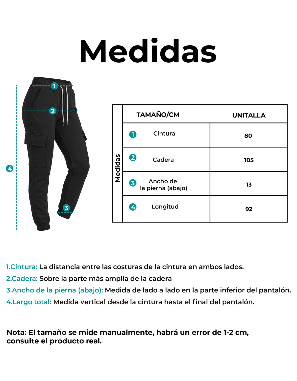 Pants Deportivo Mujer para Gym y Casual color Negro ·2