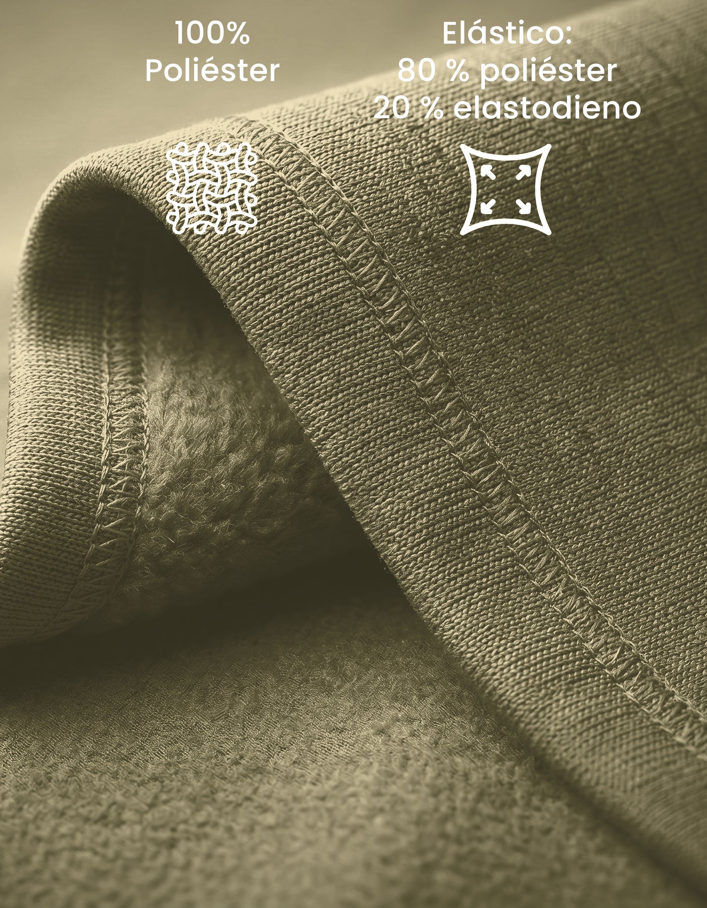 Pants Jogger Cargo Hombre Fleece con Bolsillos Laterales color Taupe